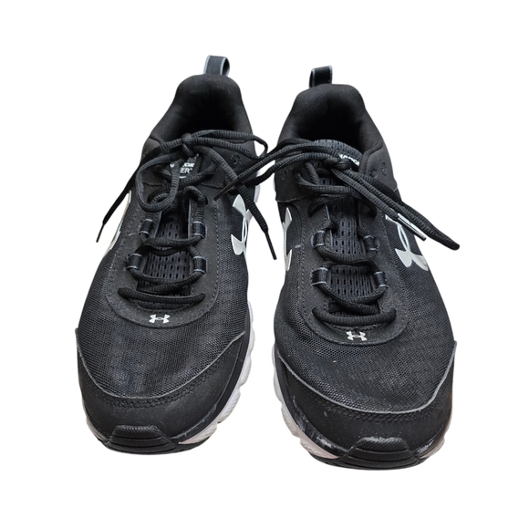 Under Armour Charged Assert Black White Sneakers 10.5 - Picture 2 of 8